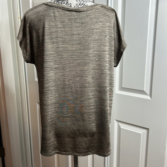 Jane & Delancey Gold Brown Blouse L - Picture 3 of 5